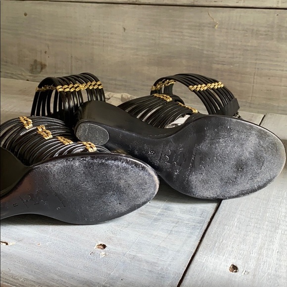 Sigerson Morrison wedge sandals sz 8 - Picture 5 of 5